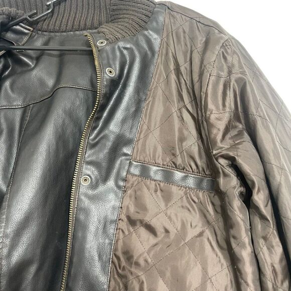 Dakota | Vintage Men's Brown Zip and Button Jacket with Pockets Size Large. - Picture 8 of 16
